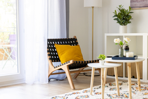 salon dépersonnalisé en home staging avant une vente à Nantes